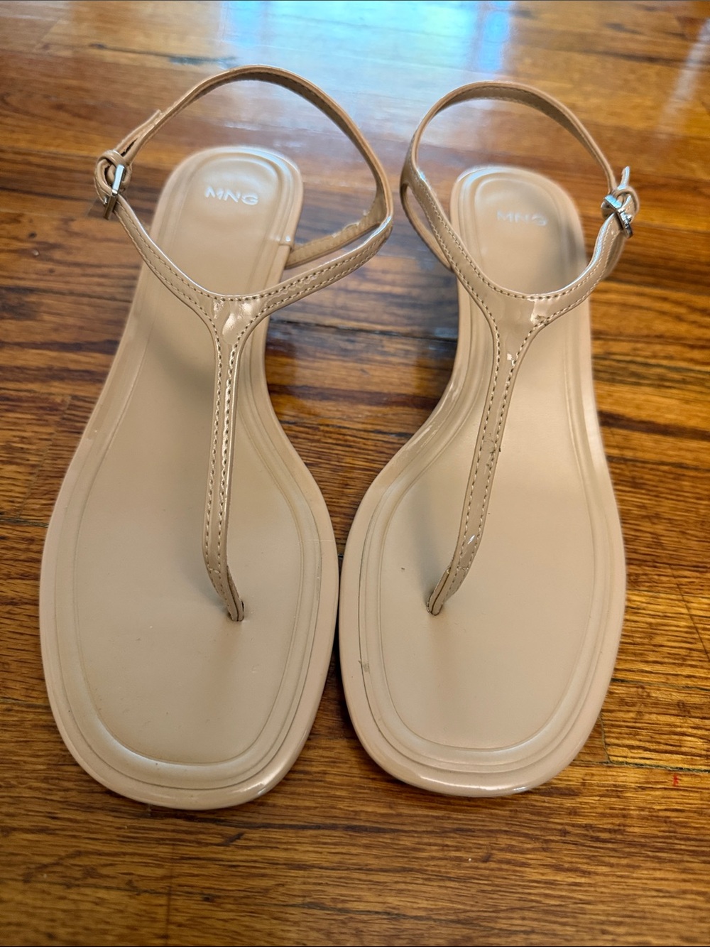 Mango kitten heel sandals with straps - Worn once